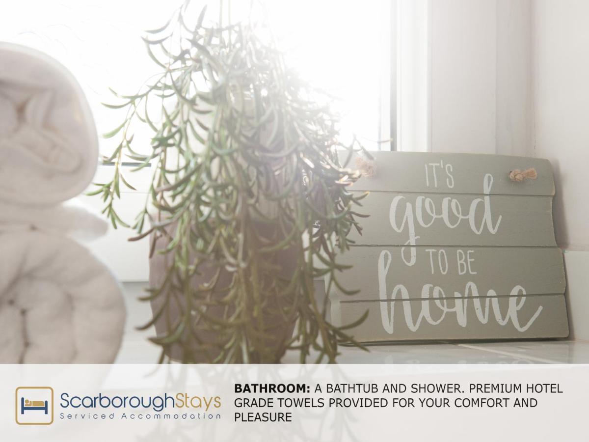 Hibernia Place, 3 Bedroom Townhouse With Patio & Seating Area - Free Parking Scarborough Eksteriør billede