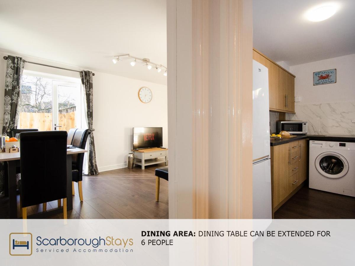 Hibernia Place, 3 Bedroom Townhouse With Patio & Seating Area - Free Parking Scarborough Eksteriør billede